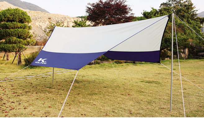 콜핑 코나 헥사타프 KFN2174U 다목적용 그늘막, 라이트 그레이