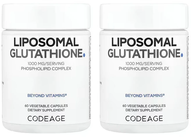 코드에이지 2개X 리포소말 글루타치온 1000mg 캡슐 60정(캡슐당 500mg), AGE12159-2, 2개, 60정 - 쿠팡