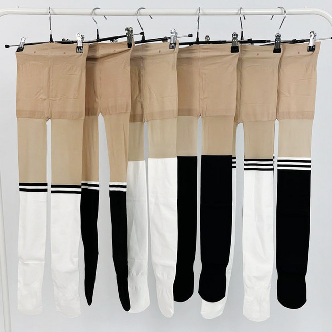 투솜 여성골프스타킹 여자골프타이즈 여성 골프스타킹 자외선차단 투톤 논슬립 골프타이즈 오버니삭스 압박 자외선차단