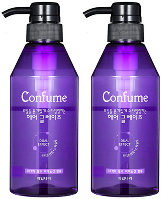 과일나라 컨퓸 헤어 글레이즈, 400ml, 2개