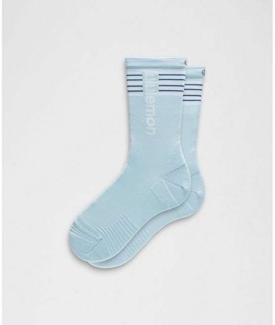 룰루레몬 유니 파워 스트라이드 크루 삭스 *스트라이프 FOAM LU9DBNS-074029, Foam Cloud, XL