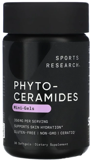 스포츠리서치 피토세라마이드 스킨 하이드레이션 350mg 소프트젤 30정, 1개 - 쿠팡