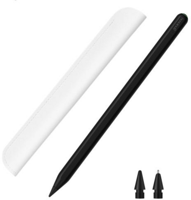 GOOJODOQ for Apple Pencil 2 iPad 연필 스타일러스 펜 Pro 11 프로 12997 2018 2019 Mini 5 with Palm Rejection, 2.Black, 1개
