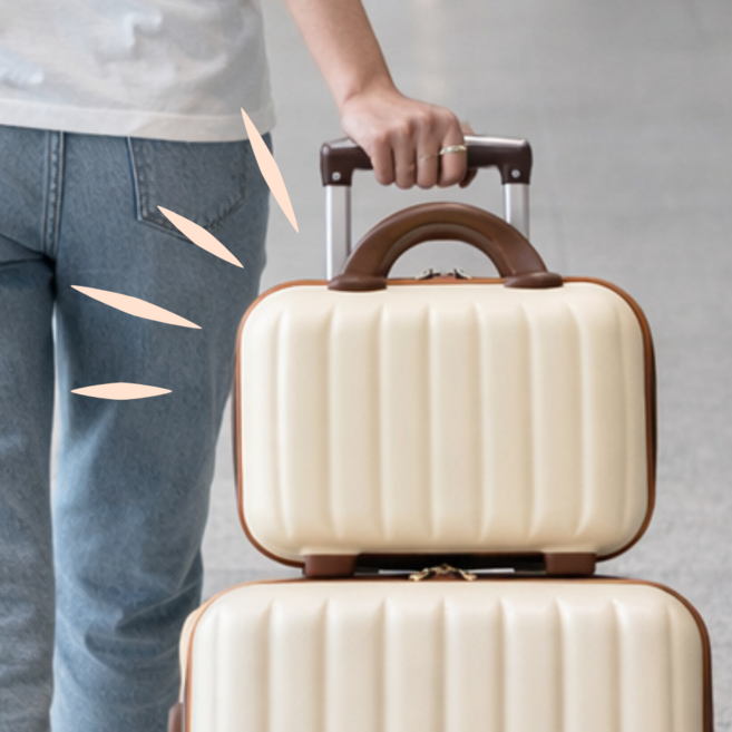 하리연 미니 레디백 캐리어 여행가방 기내용 화장품 보스턴백