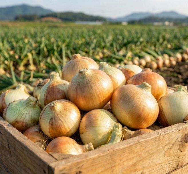 흙당 무안 햇 양파, 1박스, 5kg (대)