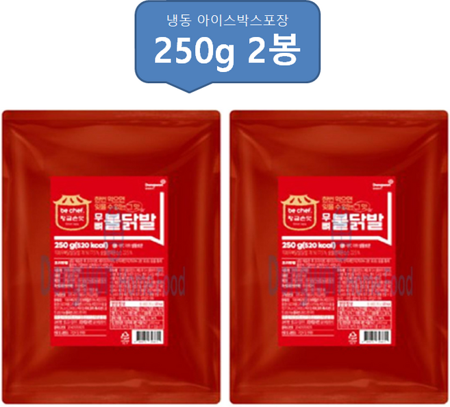 동원 비셰프 무뼈불닭발, 2개, 250g