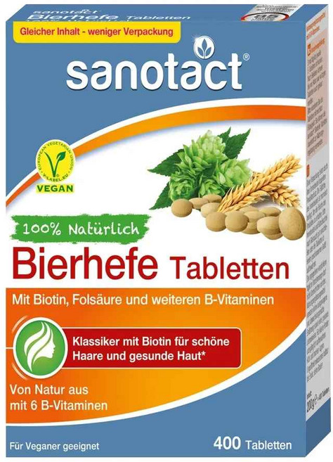 자노탁트 비어헤페 맥주 효모 타블렛, 400정, 2개