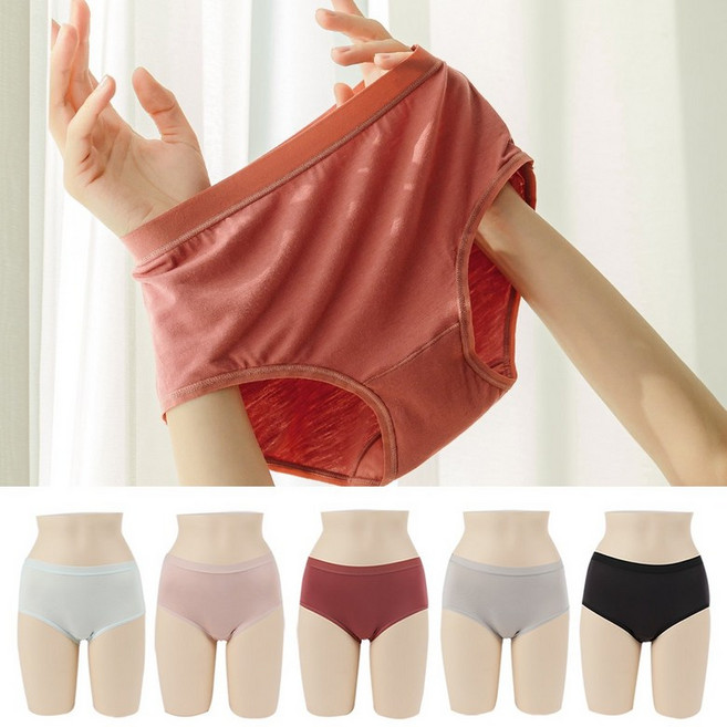 라페어 라페어 로즈무드 인견 솔리드 팬티 5종 세트 LJMEA039-MT 411741