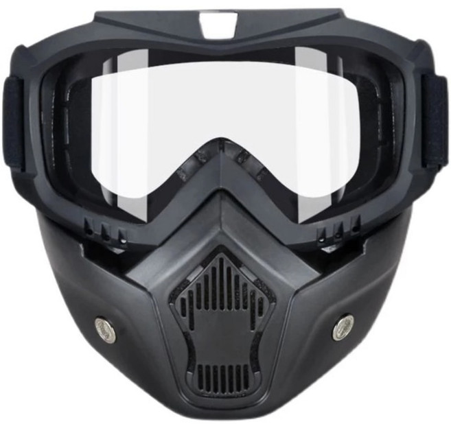 풀페이스 HD 투명 고글 안개 방지 모래 전기 용접 보호 안경 다목적 통기성 방풍 마스크, 4.transparency