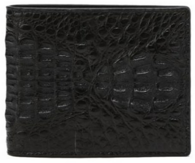 닥스 남녀공용 카이망 악어가죽 반지갑 DBWA5E713BK