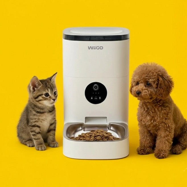 코코시루 4L 카메라 자동급식기 위고 고양이 강아지 급식기 WP4PFC 앱 연동, 1개, 단품