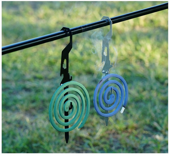 초소형 캠핑 다용도 모기향 거치대 걸이 스테인레스스틸, 1개, 1단