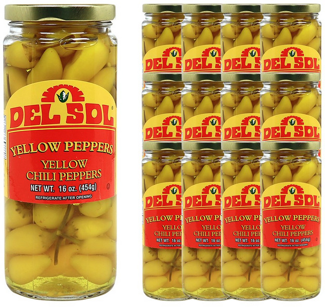 델솔 옐로칠리페퍼스 454g 한박스 (454g x 12ea), 12개