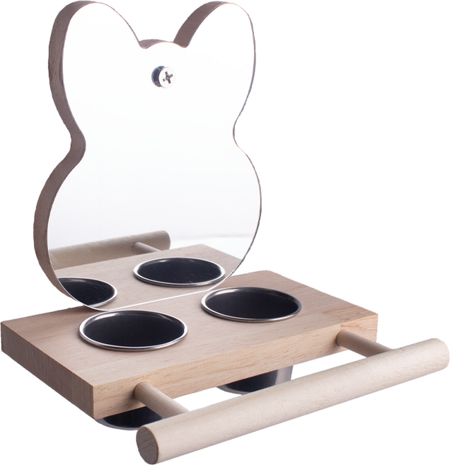 토끼 거울 간식 평상 앵무새용품 횃대 로프 새 장난감 뜯기 스트레스해소