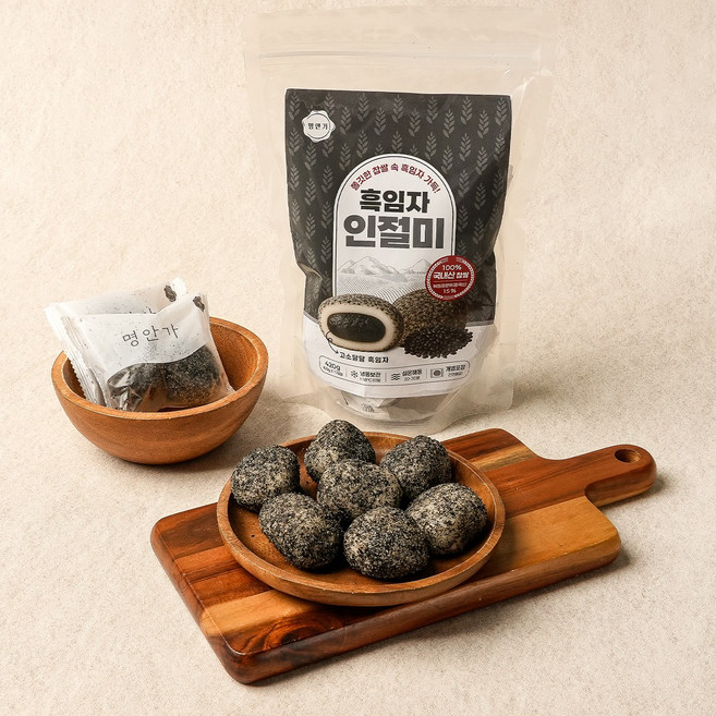 명안가 흑임자인절미 (70g*6EA), 1개, 420g