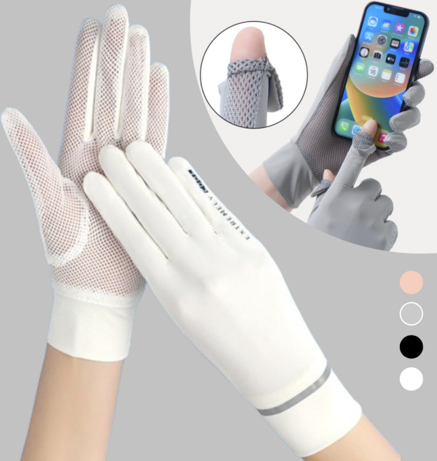 데이모노 쿨 메쉬 자외선차단 장갑 남여공용 운전 스포츠