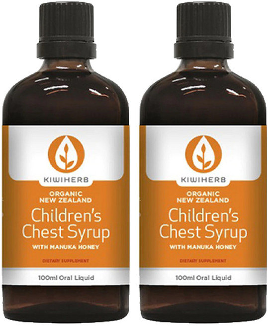 키위허브(KIWIHERB) 키위허브 어린이 체스트 시럽 100ml X 2개, 200ml, 1세트