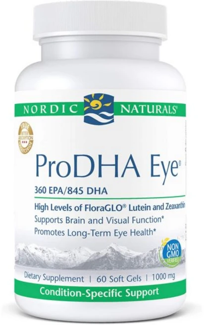 루테인 비타민 눈 노르딕 내추럴 프로DHA 아이 피쉬 오일 360mg EPA 845mg DHA 플로라글로 20mg 제아잔틴 4mg 장기 * 60개 소프트 젤, 노르딕 내추럴 프로DHA 아이 - 피쉬 오일 360mg - 쿠팡