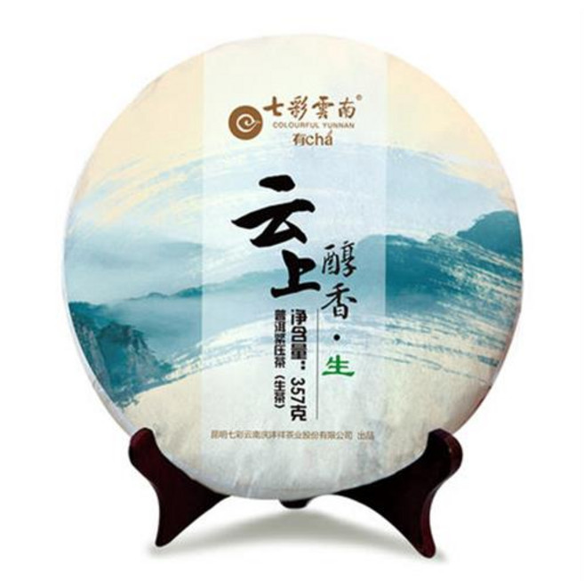 칠채운남경풍상 운상순향357g 보이차생다병차칠자병차, 1개, 1개입, 1개, 357g