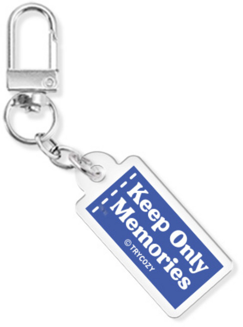 라벨 에어팟키링 버즈키링 열쇠고리 아크릴 키링, 라벨_딥블루