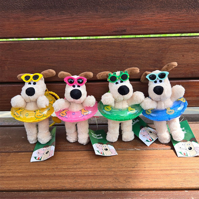 (당일발송) 윌레스와 그로밋키링튜브 정품 인형 가방 키링 튜브 선글라스 포함, 1개, 블루 튜브 그로밋