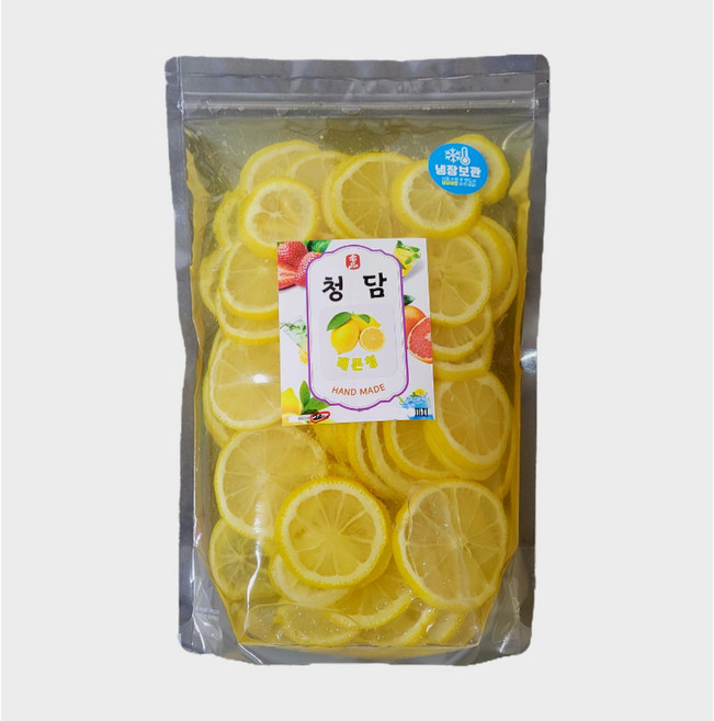 청담 수제 레몬청 2kg 대용량 레몬차 레몬에이드 홈카페 음료, 1개, 1개입