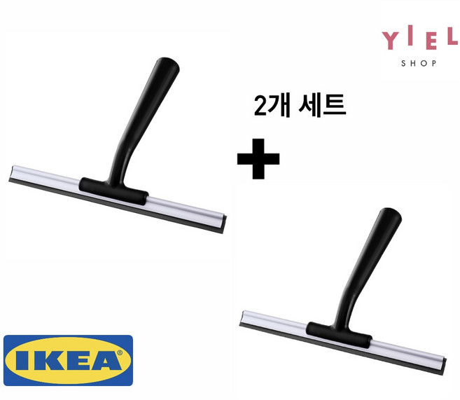 [이엘]이케아 1+1 릴나겐 물기제거 유리닦이, 이엘단일, 2세트