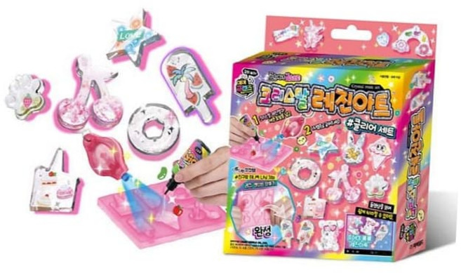 [오늘도특가] 상품 레진아트놀이 친구우정템 크리스탈레진아트 레진클리어세트 어린이UV램프 블