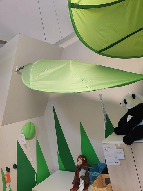 IKEA 403.384.05 Kid Bed Canopy Green Polyester IKEA 403.384.05 용 침대 캐노피 그린 폴리에스테르, 1개