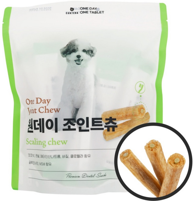 원데이조인트츄 강아지간식 관절 덴탈껌, 180g, 1개, 고구마맛