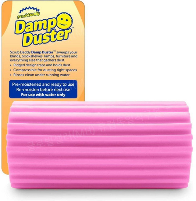 Scrub Daddy 댐프더스터 먼지제거 먼지스펀지 핑크 히터 라디에이터