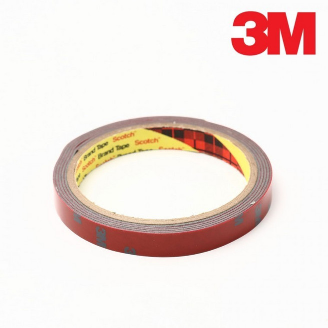 차량용 3M 초강력 양면테이프 12x1.5m 자동차용 틈새, 3M 강력양면테이프 12mm x 1.5m, 1개