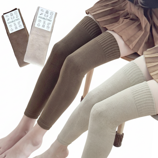 더블트리 심플 무지 롱 레그워머