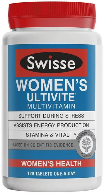 스위스여성 멀티 비타민 여성얼티바이트 120정 SWISSE Women's Ultivite Multi-Vitamin Tab 120 Tablets, 1개 - 쿠팡