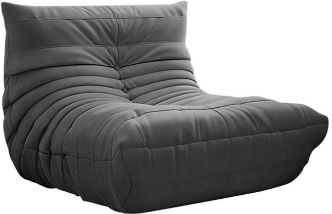 毛毛蟲懶人沙發 單人沙發 多功能人體工學設計 租屋小坪數輕便可移動居家生活首選, 灰色