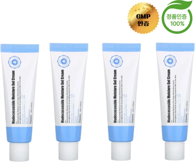 2+2 어퓨 마데카소사이드 모이스처 젤 크림 마데카크림 50ml, 4개 - 쿠팡