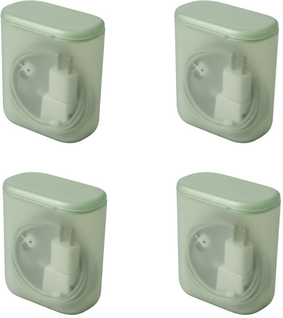 슈리팜 미니 소품 보관 수납함 다용도 물건 정리함, 4개, 그린