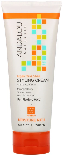 Andalou Naturals 스타일링 크림 아르간 오일 및 시어 모이스처 리치 (200 ml) - 쿠팡