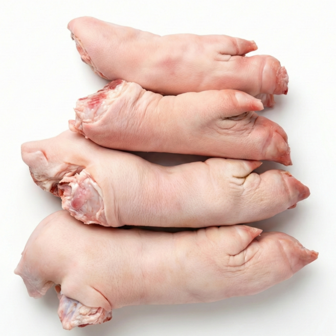 산청 지리산 흑돼지 냉장 미니족 돼지족 4개(앞2+뒤2) 통생족, 1세트, 2.2kg