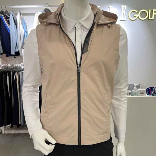엘르골프 [2001안양점] 로고배색 포인트 풀집업 후드 베스트