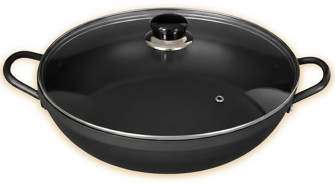 [뚜껑포함 세트] 국산 가벼운 깊은 경질 높은 전골 냄비 업소용 18 20 22 24 26 28 30 32 34, 1개, 블랙, 24cm