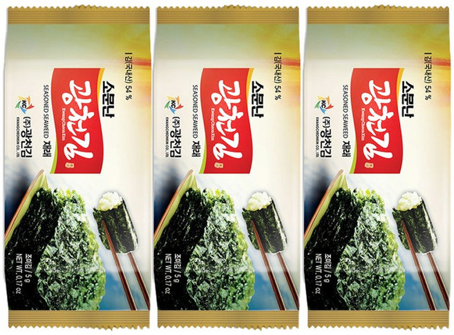 소문난 광천김 재래 도시락김 5g x 72봉, 72개