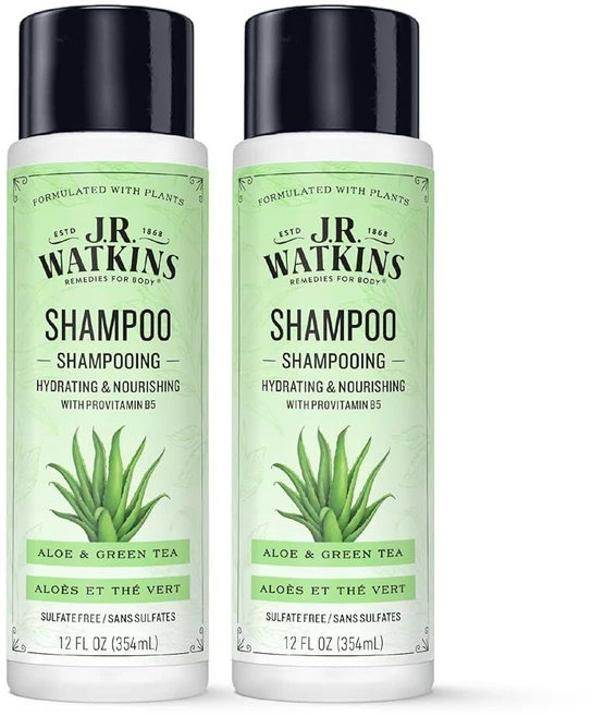 제이알와킨스 하이드레이션 알로에 녹차 샴푸 354ml 2개 1세트 - 쿠팡
