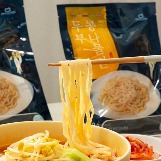 신덕재명인 두부콩나물면세트 (두부면 20개+비빔소스 6개+멸치스프 7개+얼큰한맛스프 7개), 3.2kg, 1세트