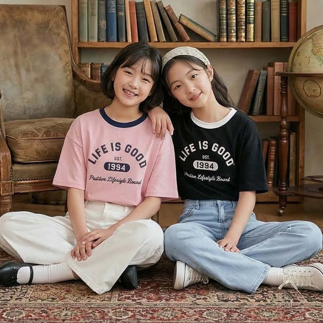 말괄량이 주니어 반팔티 후드 크롭티 여름옷