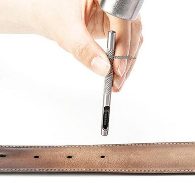 가죽공예 펀칭 벨트 시계줄 패브릭 원단 원형 구멍뚫기 펀치 타공, 2.5mm