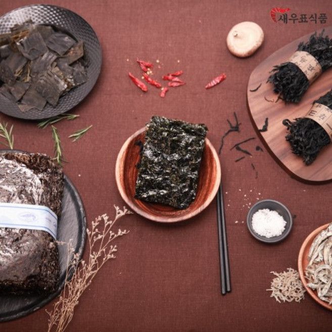 [새우표식품] 설 명절 돌김 선물세트 4종세트(프리미엄형) 맛있는 햇김 신안 지주식 돌김 / 생돌김 부모님 효도 선물 결혼식 답례품 고급 선물세트, 9호, 선물포장있음, 1개