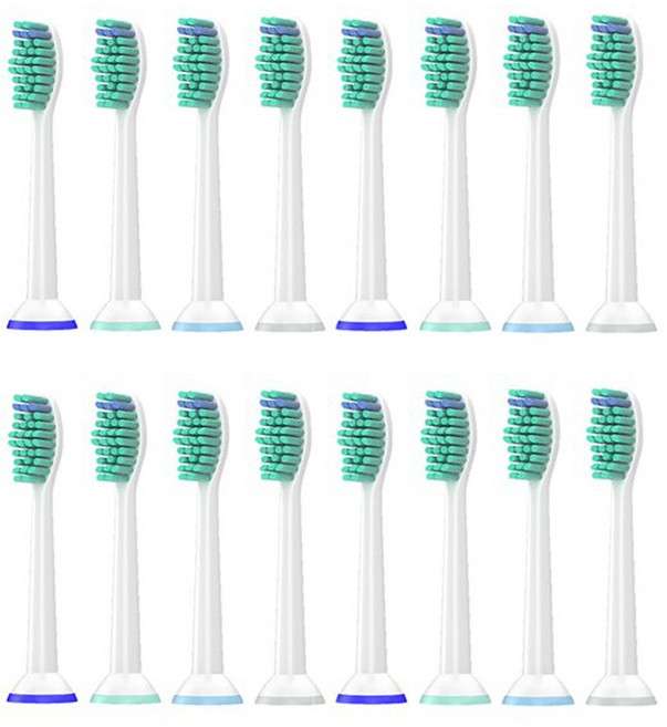 필립스 호환 전동칫솔모 HX6512 HX6530 HX6535 호환 리필모 토비메모리, 16개, 필립스 호환모