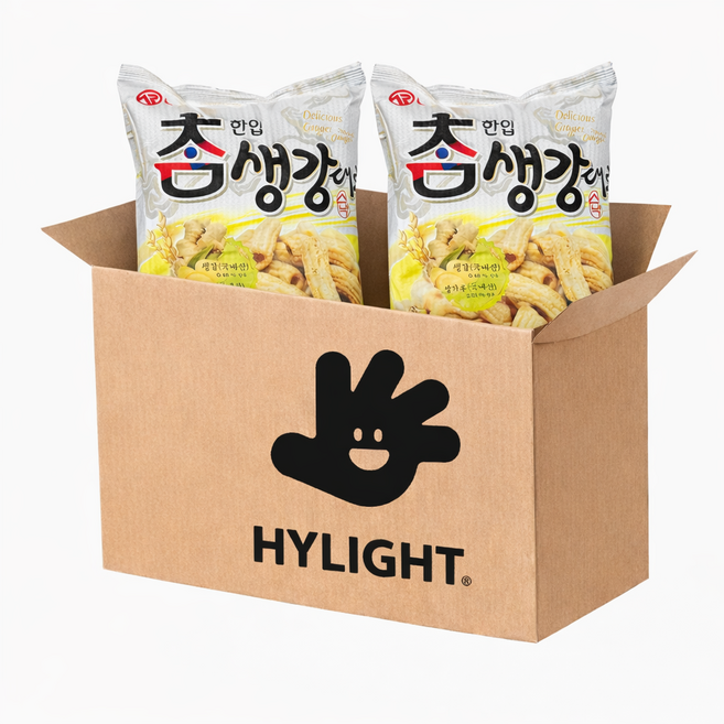 바삭바삭한 추억의 과자 참생강 대롱과자 305g, 2개