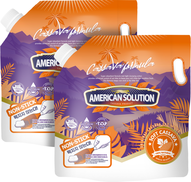 아메리칸솔루션 소프트 카사바 5.9kg*2봉, 5.9L, 1